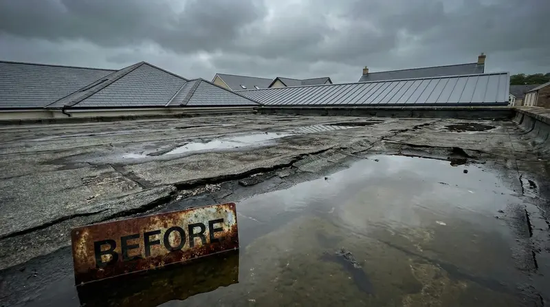 Problemă acoperiș industrial